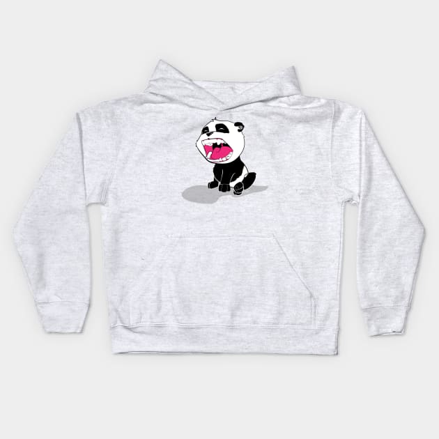 Screaming Panda Cub Kids Hoodie by SEspider